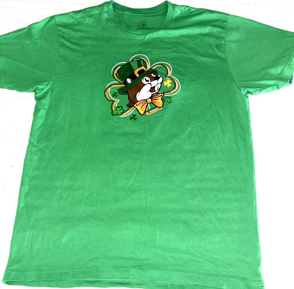 BUC-EES Green St Patrick's Day Let the Shenanigans Begin Large Shirt